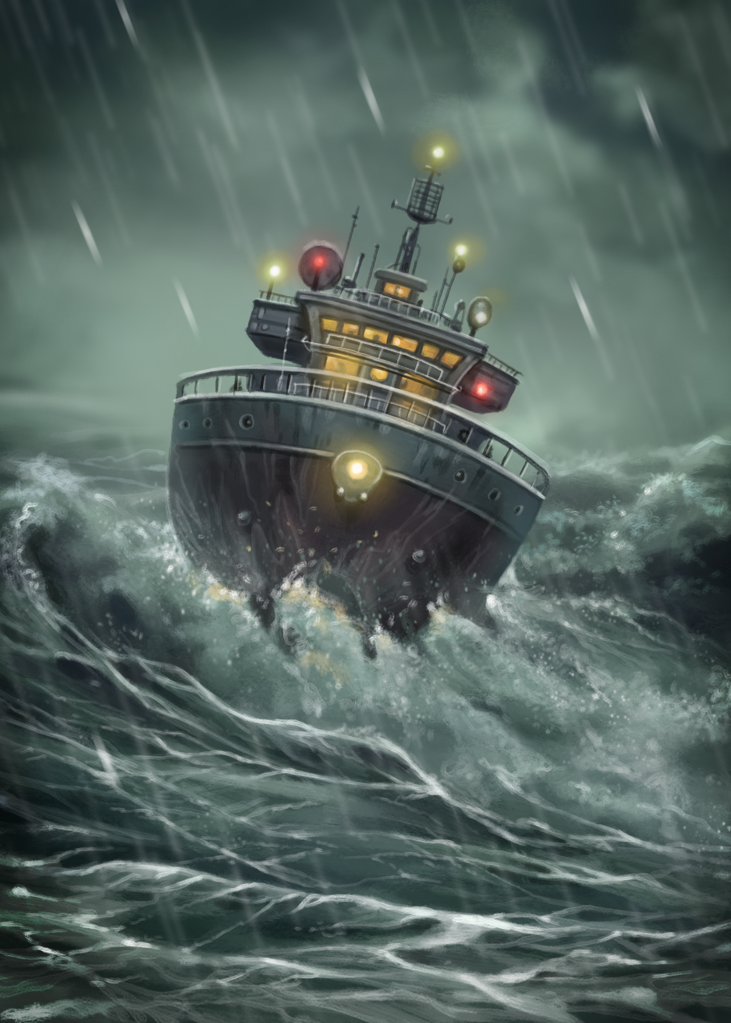 Even-Keeled Research Ship